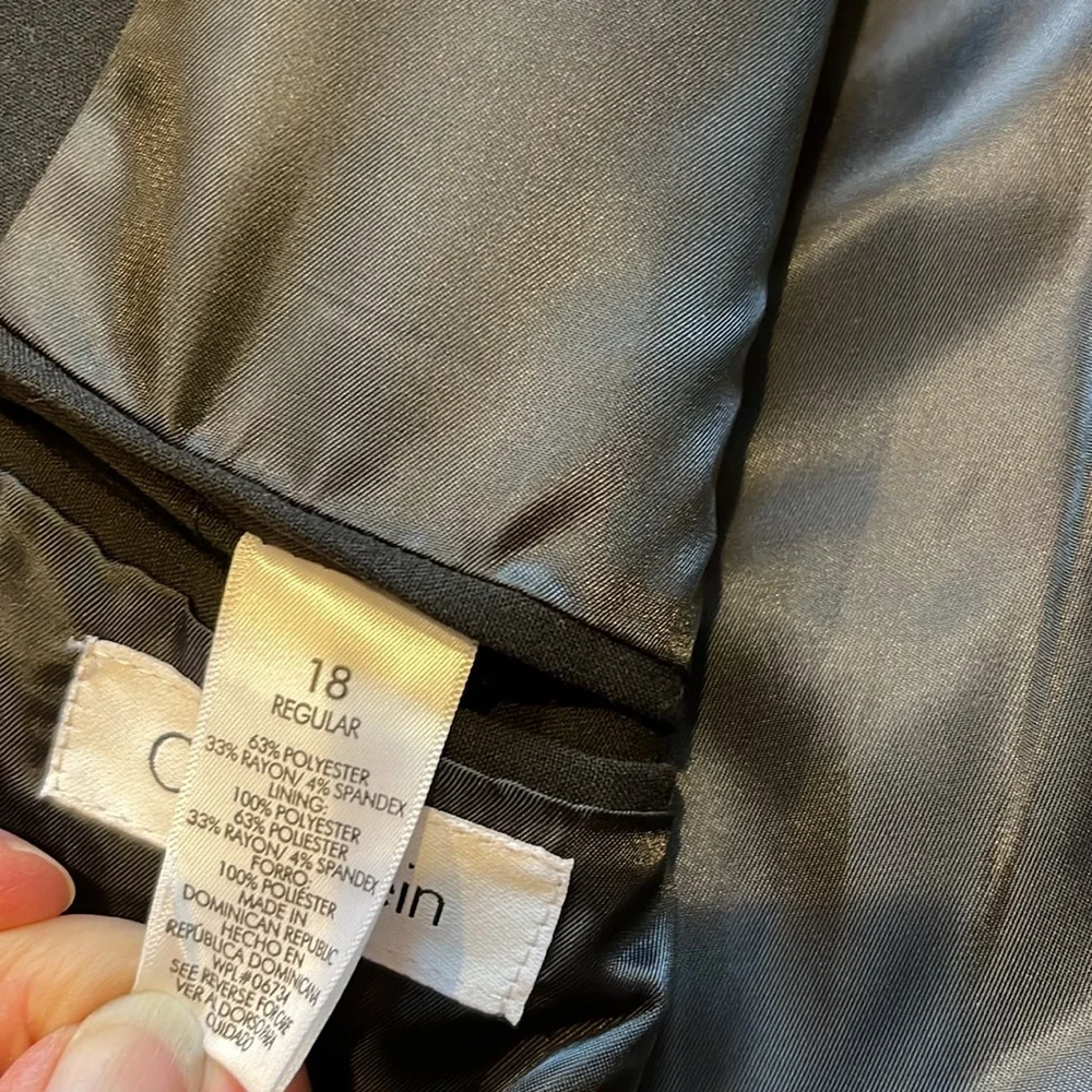 Calvin Klein Youth Black Jacket Size 18